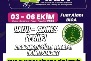 3 - 6 Ekim tarihlerinde Biga Fuarı’nda Sizlerle birlikteyiz.