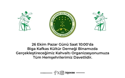 Kahvaltıya bekliyoruz.