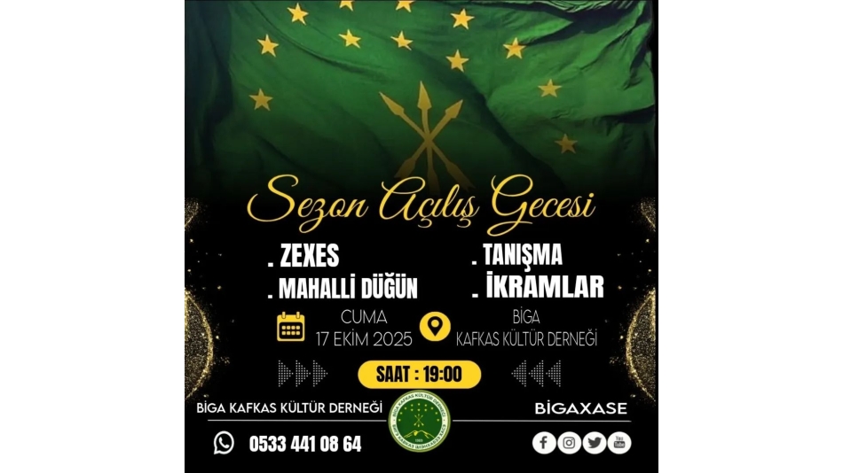 Sezon açılış gecemize bekliyoruz.