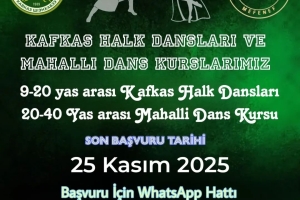 Halk dansları kurslarımızın başvuruları başlamıştır.
