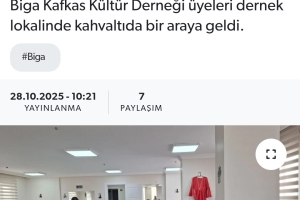 Biga'da Çerkesler bir araya geldi.
